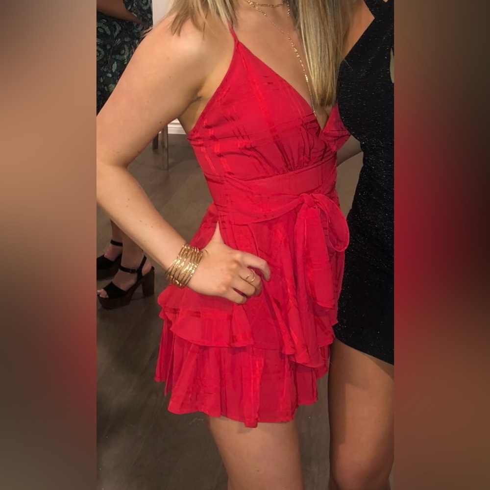 Beautiful fun red semi formal dress!